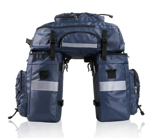 Велобаул 3-в-1 Rhinowalk X21606 65 л, синій