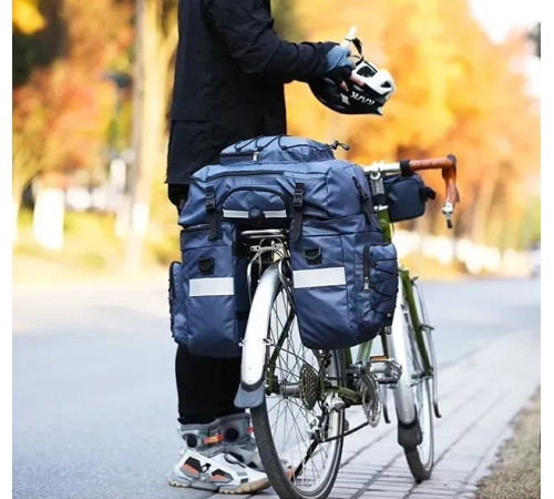 Велобаул 3-в-1 Rhinowalk X21606 65 л, синій