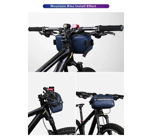 Сумка на кермо Rhinowalk X20990 3 л, синя
