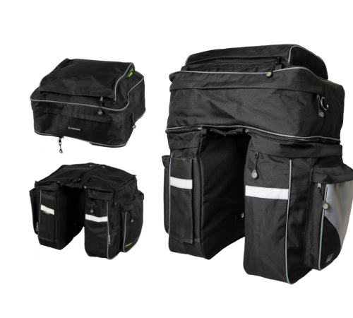 Сумка на багажник MERIDA BIG PANNIER 3 відділення 78л, чорна