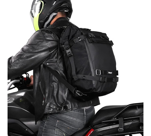 Сумка-рюкзак на багажник Rhinowalk Motorcycle MT21630 30 л, чорна