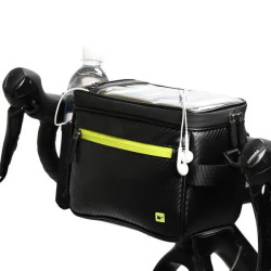 Сумка на кермо Rhinowalk Multifunctional RK18996T 4,5 л, чорно-зелена