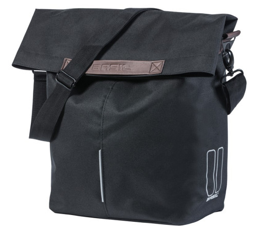 Сумка на багажник BASIL CITY SHOPPER 14-16 л, система гачок, чорна Сумка на багажник BASIL CITY SHOPPER 14-16 л, система гачок, чорна