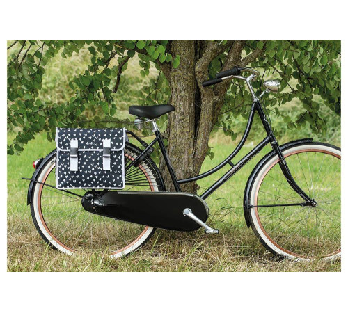 Подвійна сумка на багажник BASIL MARA XL 35 л, кріпиться ремінцями, водонепроникна, Heart Dots Подвійна сумка на багажник BASIL MARA XL 35 л, кріпиться ремінцями, водонепроникна, Heart Dots
