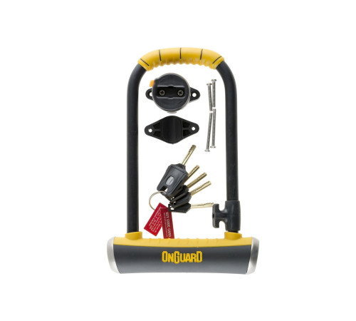 Велозамок ONGUARD PitBull STD 8003 U-LOCK - ключі з кодом Велозамок ONGUARD PitBull STD 8003 U-LOCK - ключі з кодом