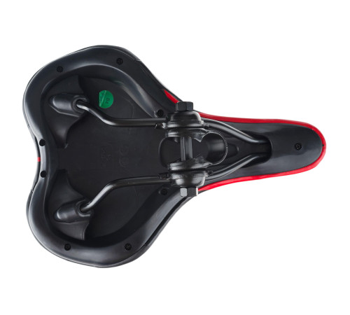 Сідло VADER VD1152G MTB чорно-червоне + хомут Сідло VADER VD1152G MTB чорно-червоне + хомут