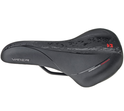Сідло Cross MTB VADER 60st для чоловіків 165x275мм, Black S Сідло Cross MTB VADER 60st для чоловіків 165x275мм, Black S