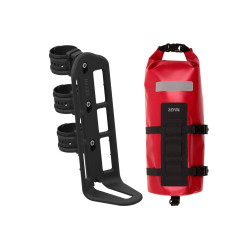 Велосумка ZEFAL BIKEPACKING FORK BAG WITH ADVENTURE FORK PACK & HOLDER - червона