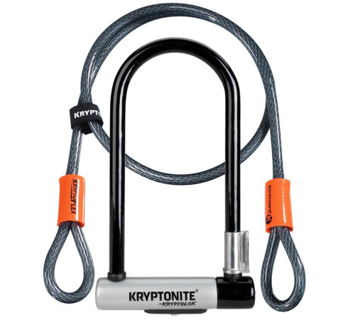 Замок KRYPTONITE KRYPTOLOK U-LOCK замок + мотузка Замок KRYPTONITE KRYPTOLOK U-LOCK замок + мотузка