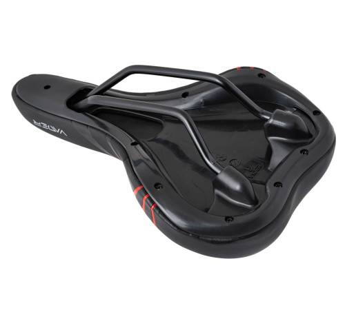 Сідло MTB cross VADER VD1151d-05 для чоловіків, чорно-червоне Сідло MTB cross VADER VD1151d-05 для чоловіків, чорно-червоне