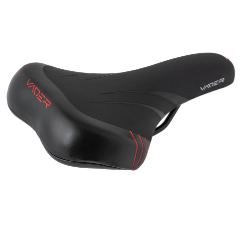 Сідло MTB cross VADER VD1151d-05 для чоловіків, чорно-червоне Сідло MTB cross VADER VD1151d-05 для чоловіків, чорно-червоне