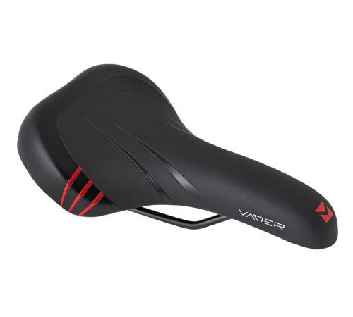 Сідло MTB cross VADER VD1151d-05 для чоловіків, чорно-червоне Сідло MTB cross VADER VD1151d-05 для чоловіків, чорно-червоне