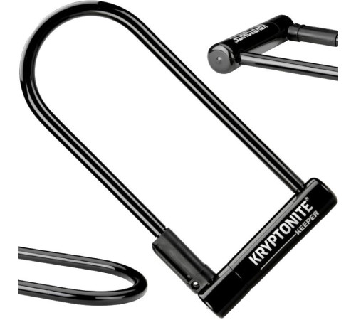 Велосипедний замок KRYPTONITE KEEPER 12 STANDARD U-LOCK 10,2см x 20,3см Велосипедний замок KRYPTONITE KEEPER 12 STANDARD U-LOCK 10,2см x 20,3см