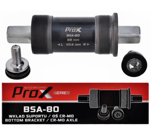 Каретка велосипедна PROX BSA-80 квадратна 68x127,5 мм Каретка велосипедна PROX BSA-80 квадратна 68x127,5 мм
