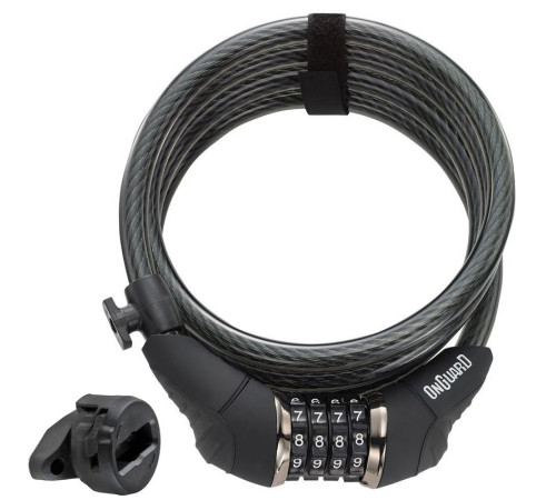 Велосипедний замок ONGUARD Doberman 8031 12x1850mm X-SERIES, чорний Велосипедний замок ONGUARD Doberman 8031 12x1850mm X-SERIES, чорний