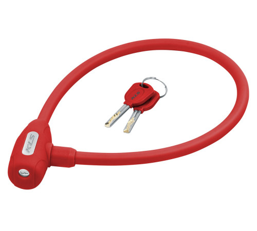 Велосипедний замок-петля KELLYS JOLLY 60см red Велосипедний замок-петля KELLYS JOLLY 60см red