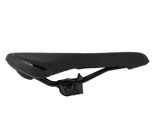 Сідло MTB Cross Selle Jet довжина-275мм, ширина-155мм + шлея, чорно-біле Сідло MTB Cross Selle Jet довжина-275мм, ширина-155мм + шлея, чорно-біле