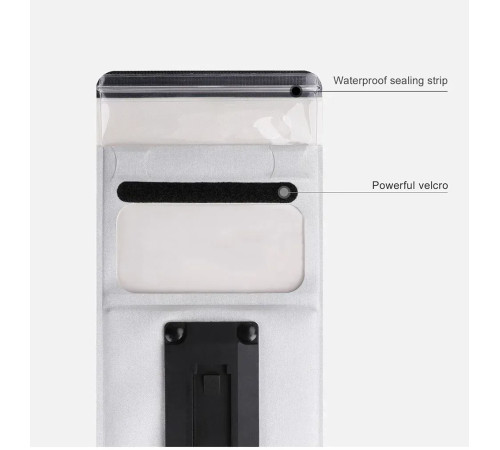 Чохол для телефона на кермо Rhinowalk Bike Phone 7 SK300, сріблястий