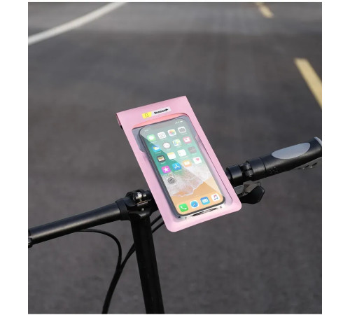 Чохол для телефона на кермо Rhinowalk Bike Phone 7.2 SK300, рожевий