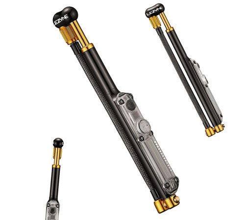 Ручний насос LEZYNE DIGITAL SHOCK DRIVE (24 bar/350 psi) чорно-золотистий Ручний насос LEZYNE DIGITAL SHOCK DRIVE (24 bar/350 psi) чорно-золотистий
