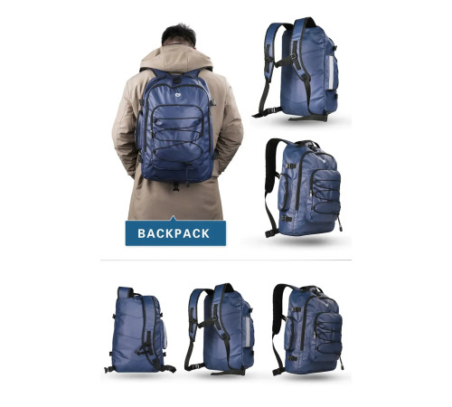 Велобаул 3-в-1 Rhinowalk Transformer X21606 65 л, чорний