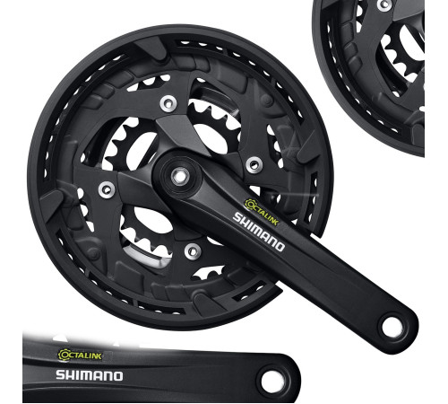 Шатун p+l 48x36x26/175мм SHIMANO FC-T4010 Alivio - чорний