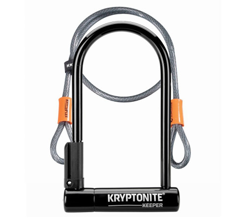 Велозамок KRYPTONITE KEEPER 12 STANDARD U-LOCK + Мотузка 10,2 См X 20,3 См Велозамок KRYPTONITE KEEPER 12 STANDARD U-LOCK + Мотузка 10,2 См X 20,3 См