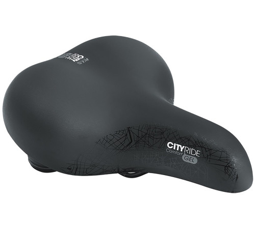 Сідло KELLYS CITYRIDE 260 x 225 мм чорне Сідло KELLYS CITYRIDE 260 x 225 мм чорне