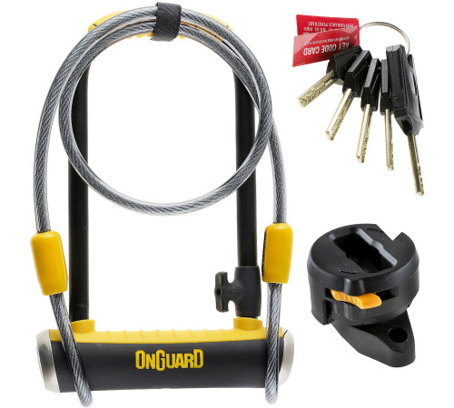 Велозамок ONGUARD PitBull Mini LS 8007DT U-LOCK - 14мм 90мм 240мм Велозамок ONGUARD PitBull Mini LS 8007DT U-LOCK - 14мм 90мм 240мм