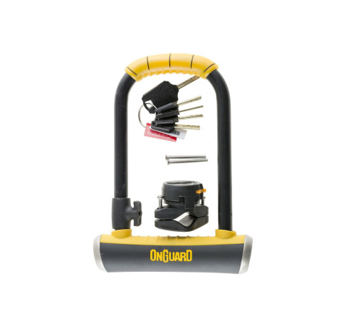 Велозамок ONGUARD Brute STD 8001 U-LOCK - 5 ключів з кодом Велозамок ONGUARD Brute STD 8001 U-LOCK - 5 ключів з кодом