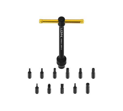 Ключ динамометричний LEZYNE TORQUE DRIVE 2-10 Нм + 11 насадок Ключ динамометричний LEZYNE TORQUE DRIVE 2-10 Нм + 11 насадок