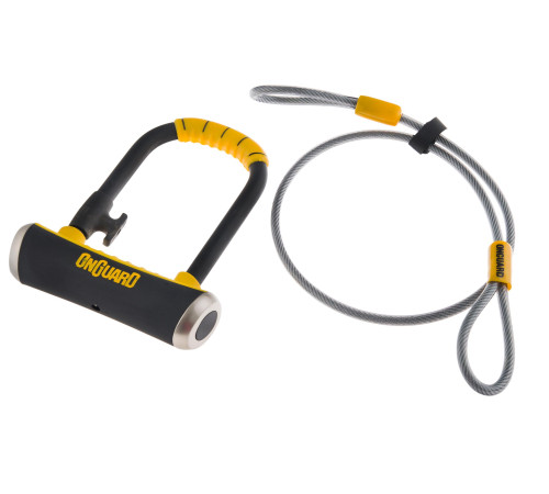 Велозамок ONGUARD PitBull MINI 8008 U-LOCK + Трос 120см - 14мм 90мм 140мм - 5х Ключів Велозамок ONGUARD PitBull MINI 8008 U-LOCK + Трос 120см - 14мм 90мм 140мм - 5х Ключів