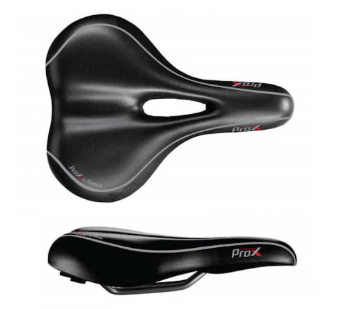 Сідло VELO PROX VL-6182 D2 ZONE FULL CUT, GEL, жіноче чорне