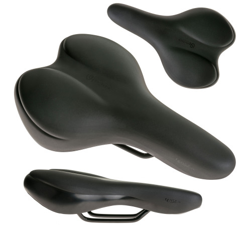 Сідло SELLE ROYAL NUVOLA Trekking Men 3060 HRO, чорне Сідло SELLE ROYAL NUVOLA Trekking Men 3060 HRO, чорне