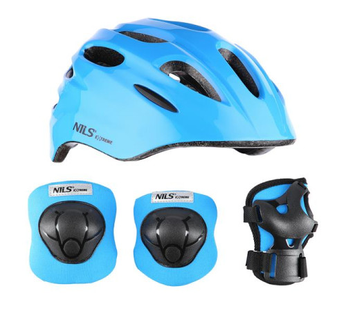 Шолом з протекторами, синій XS NILS EXTREME MTW01+H210 Шолом з протекторами, синій XS NILS EXTREME MTW01+H210