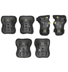 H320 SIZE L BLACK-YELLOW PROTECTORS SET NILS EXTREME