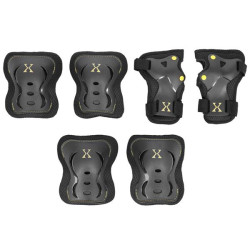 H320 SIZE L BLACK-YELLOW PROTECTORS SET NILS EXTREME