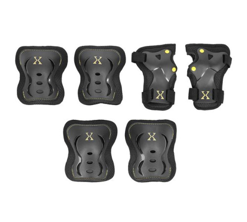 H320 SIZE L BLACK-YELLOW PROTECTORS SET NILS EXTREME H320 SIZE L BLACK-YELLOW PROTECTORS SET NILS EXTREME
