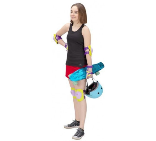 Набір протекторів H704 SIZE NILS EXTREME - фіолетово-жовтий/розмір М