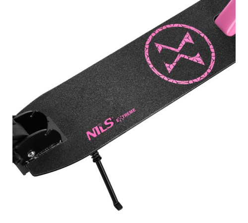 Самокат складний Nils Extreme HM1302, чорно-рожевий