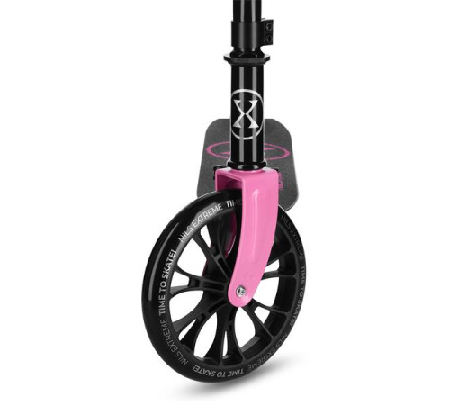 Самокат складний Nils Extreme HM1302, чорно-рожевий