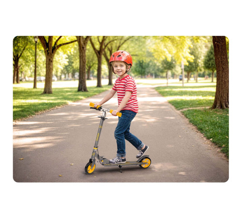 Дитячий самокат Ricokids Kodi сірий