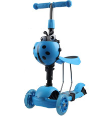 Самокат дитячий триколісний Enero Сонечко синій