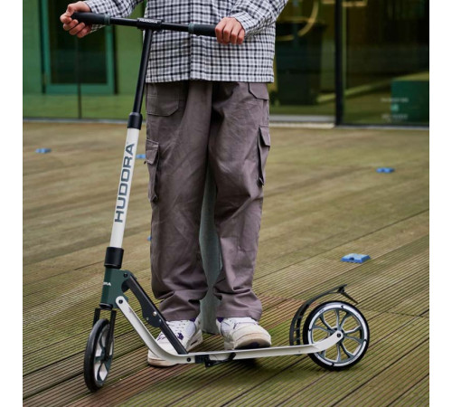 Самокат HUDORA BIGWHEEL Advanced 205 (14153) чорно-сірий