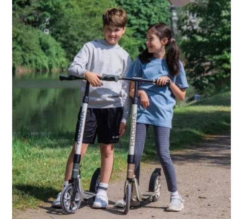 Самокат HUDORA BIGWHEEL Advanced 205 (14153) чорно-сірий