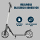 Самокат HUDORA BIGWHEEL Advanced 205 (14153) чорно-сірий
