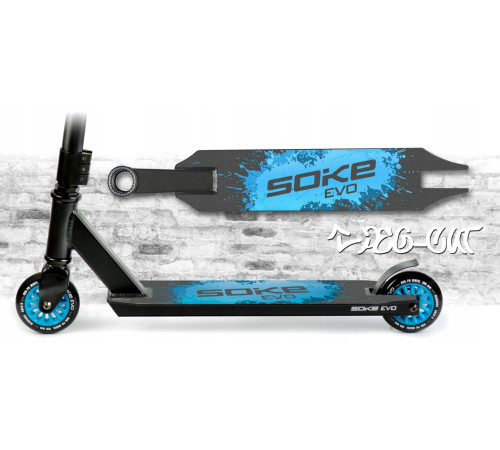 Самокат трюковий SOKE EVO чорно-синій