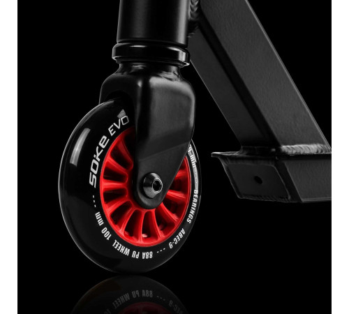 Самокат трюковий SOKE EVO чорно-червоний