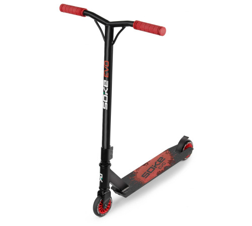 Самокат трюковий SOKE EVO чорно-червоний