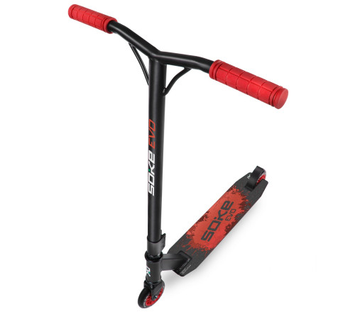 Самокат трюковий SOKE EVO чорно-червоний